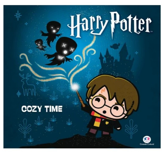 Livro de Colorir Harry Potter Cozy Time Relaxante Brochura Adultos e Crianças