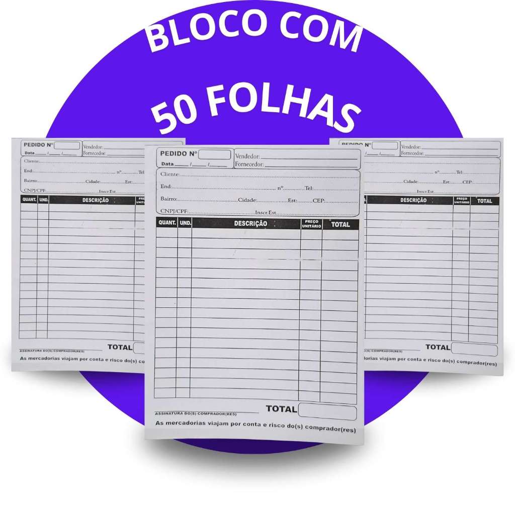 Talao De Pedido 1/8 Pequeno Atender Anotar Cliente Demanda Atendimento ...