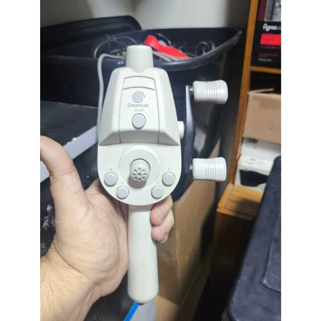 Controle Vara de Pescar Dreamcast Original + Jogo GetBass