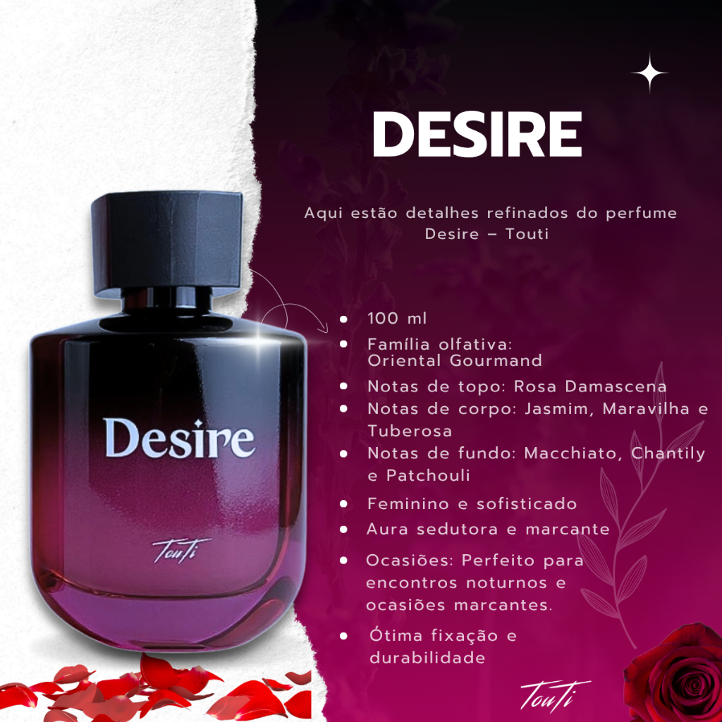 Perfumes Para Casal – Unity e Desire Touti – 2 Fragrâncias