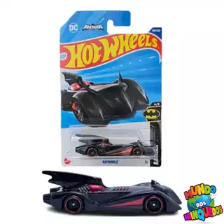 Miniatura Hot Wheels Batmóvel Batmobile DC - Edição Batman Super Exclusiva - 145/250 (4/5) - Escala 1:64