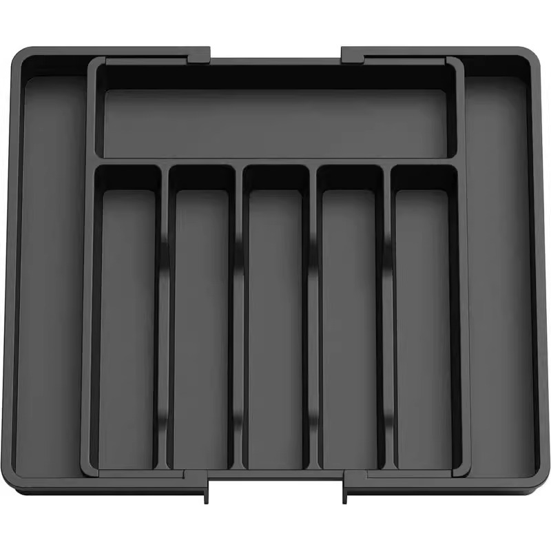ORGANIZADOR DE TALHERES PARA GAVETA – EXPANSÍVEL COM SEPARADOR | DESIGN FUNCIONAL E AJUSTÁVEL