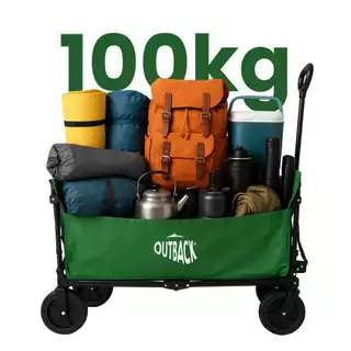 Carrinho Dobrável Camping Praia Multiuso Carga Até 100kg Robusto e Resistente Outback em Oferta na Shopee