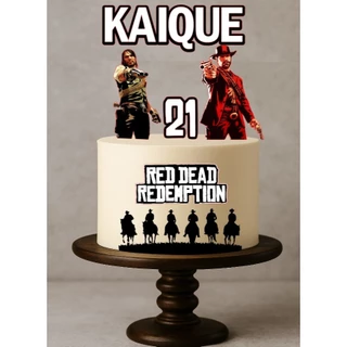 Topo de bolo Red Dead Redemption