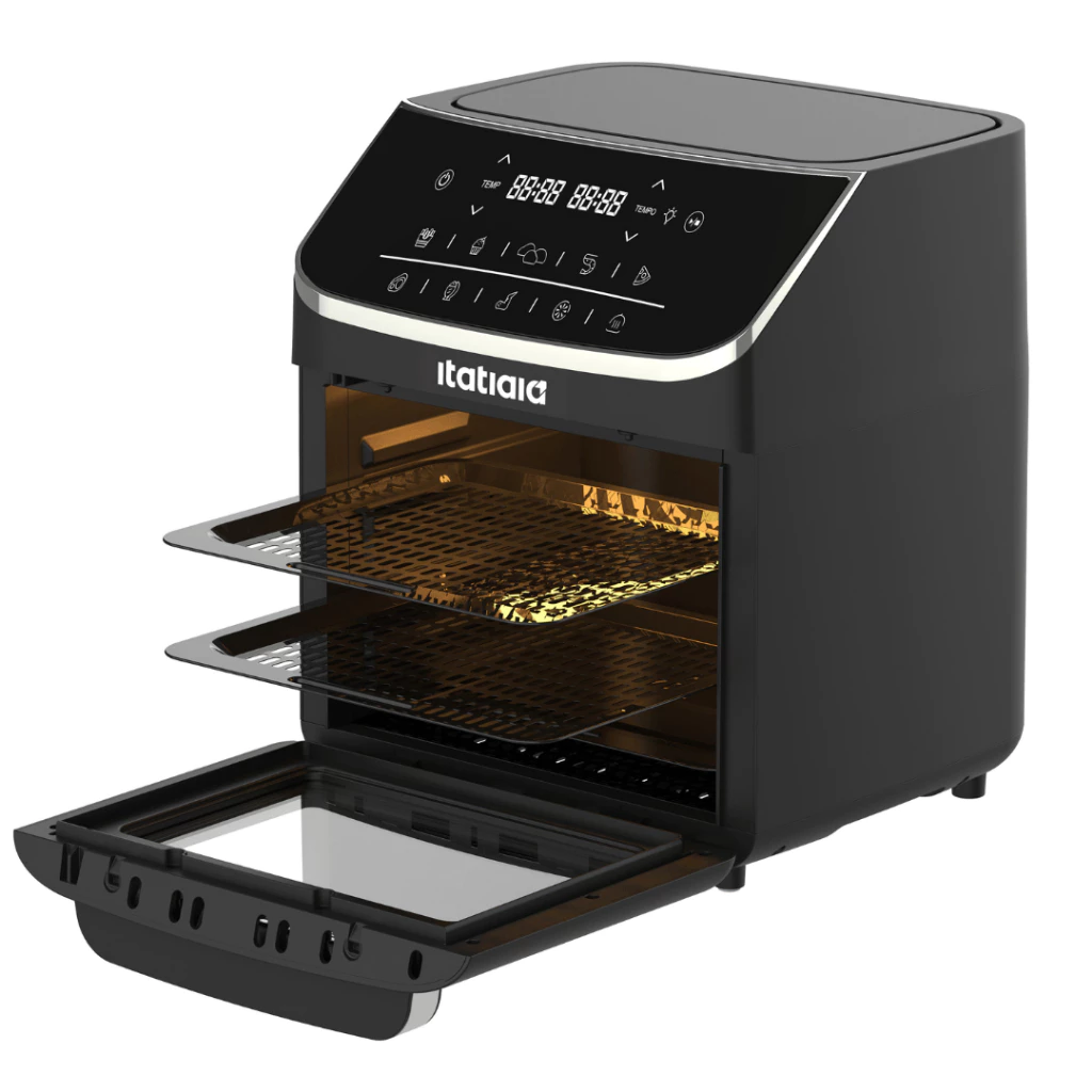 Fritadeira Sem Óleo Air Fryer Itatiaia Forno 12L Digital com Timer e Painel Touch