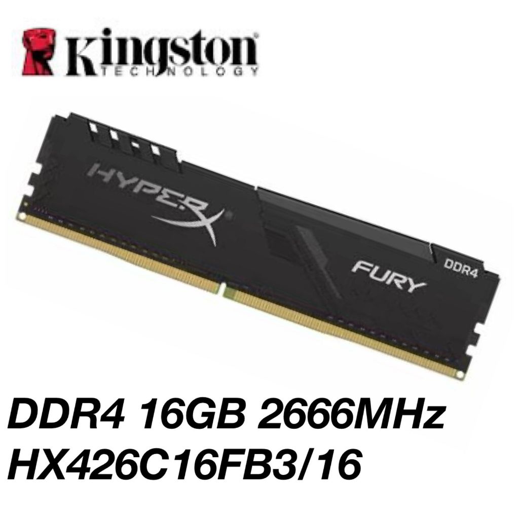 MEMÓRIA RAM DDR4 16GB 2666MHZ HYPERX KINGSTON HX426C16FB3/16