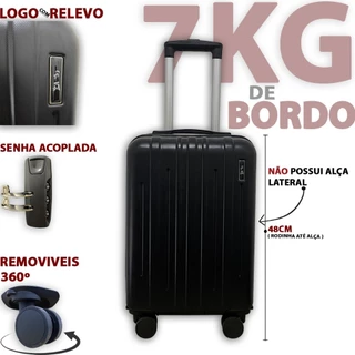 Mala de Bordo Pequeno 7KG N16 Mala De Viagem Roda Dupla Com Senha
