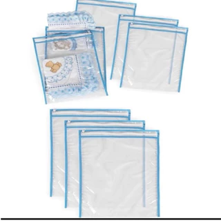 Kit 7 Saquinhos Maternidade Multiuso Varias Cores Com Zíper Organizador Nécessaire em Oferta na Shopee