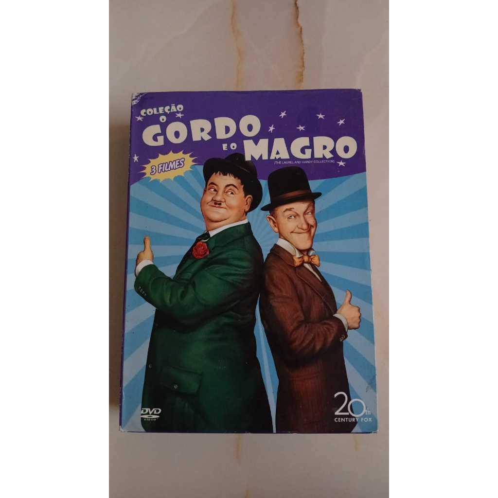 DVD - COLEÇÃO O GORDO E O MAGRO - 3 FILMES - 3 DISCOS | Shopee Brasil