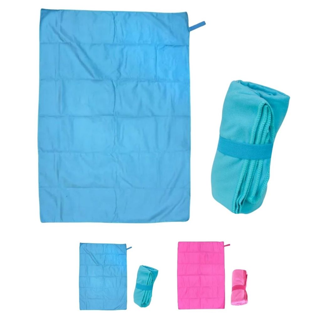 Toalha Secagem Rápida Microfibra 90X65 Piscina Mar Natação Esporte Academia Camping Viagem