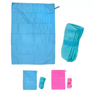 Toalha Secagem Rápida Microfibra 90X65 Piscina Mar Natação Esporte Academia Camping Viagem