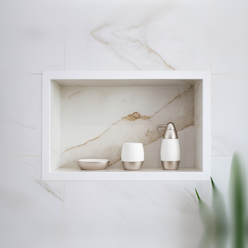 Nicho banheiro box Porcelanato 30x40 (8cm profundidade) | Shopee Brasil
