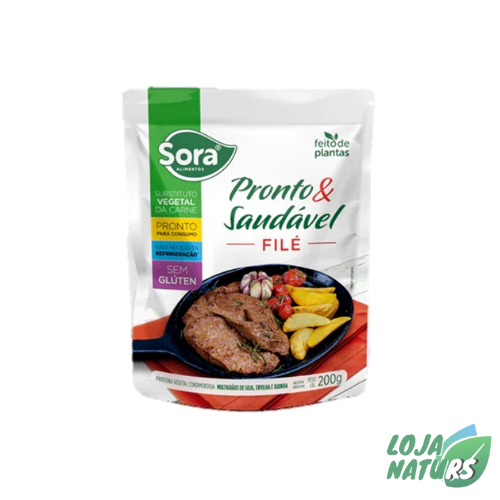 ダイエットフード sora Filé de Carne Vegetal Pronto e Saudável Sem Glúten Vegano - SORA
