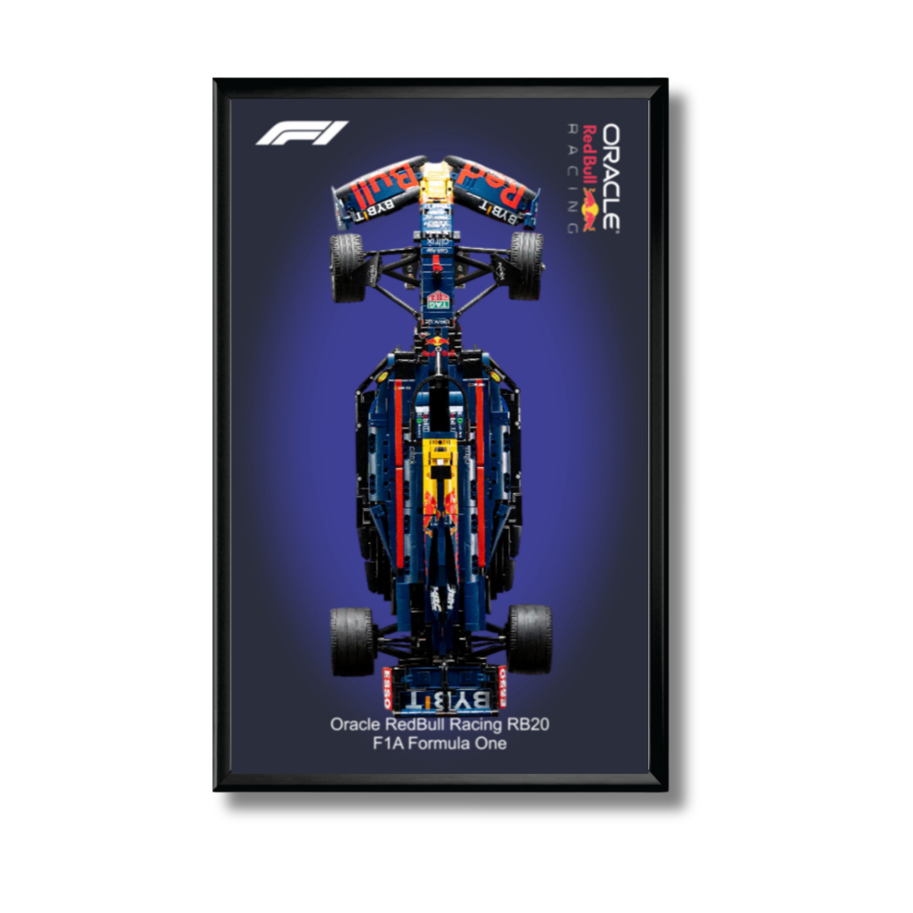 Quadro Moldura Expositor com Impressão UV no Acrílico RedBull Red