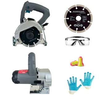 Serra Mármore Profissional 1400W Para Granito Concreto Madeira 110mm + Disco Steel ENVIO IMEDIATO em Oferta na Shopee