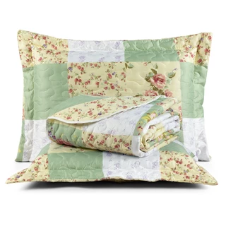 Colcha King Estampada Dupla Face Bouti Microfibra - 03 peças