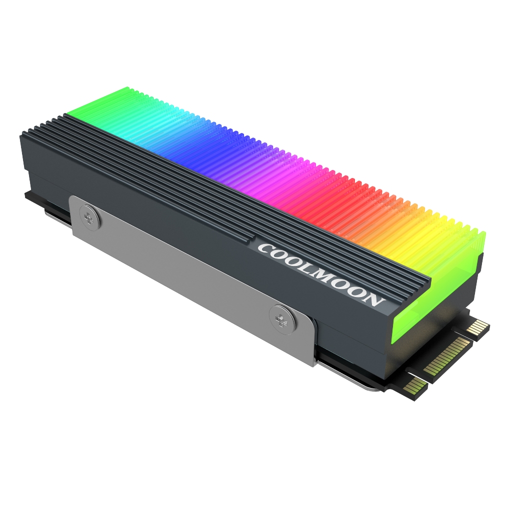 Dissipador de Calor SSd M.2 Nvme ARGB 5v 3 Pinos Coolmoon