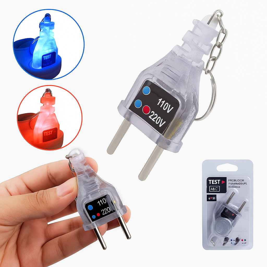 Kit Com 2 Testes De Tomada Saber Se É 110v Ou 220v Como Saber A ...