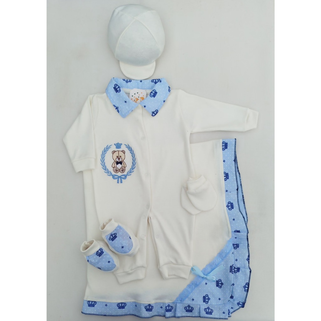kit Saida maternidade hospital menino bebê roupinha recém nascido azul ...