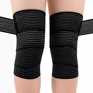 Kit 2 PCS Joelheira Ajustável Compressão Joelhos Profissional Ortopédica Corrida Bike Musculação
