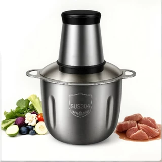 Picador De Alimentos Moedor Elétrico Triturador Potente Carne Legumes Temperos Inox 110v/220v NO BRASIL PRONTA ENTREGA