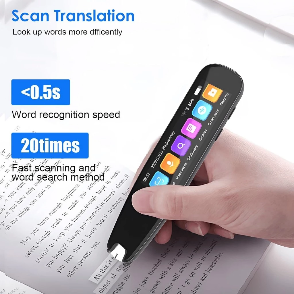 Caneta Tradutora Scanner Tradução Voz Texto Instantânea
