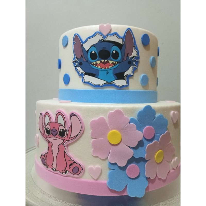 Bolo Fake Stitch 2 Andares | Shopee Brasil