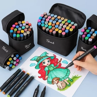 120 peças Caneta Marcadora De Ponta Dupla Conjunto De Canetas De Aquarela Especial Touch