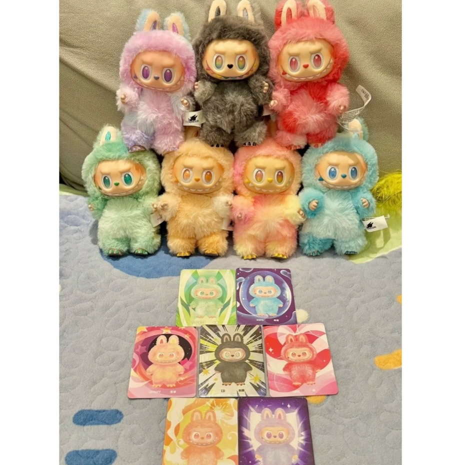 Imagem do produto Labubu 3ª Geração Pop Mart Com cartão The Monters Chaveiro Boneco Colecionável Pelúcia Acessório Estiloso 3