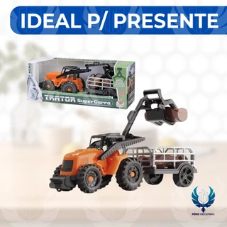 🚜 Trator Super Garra Tora – Orange Toys