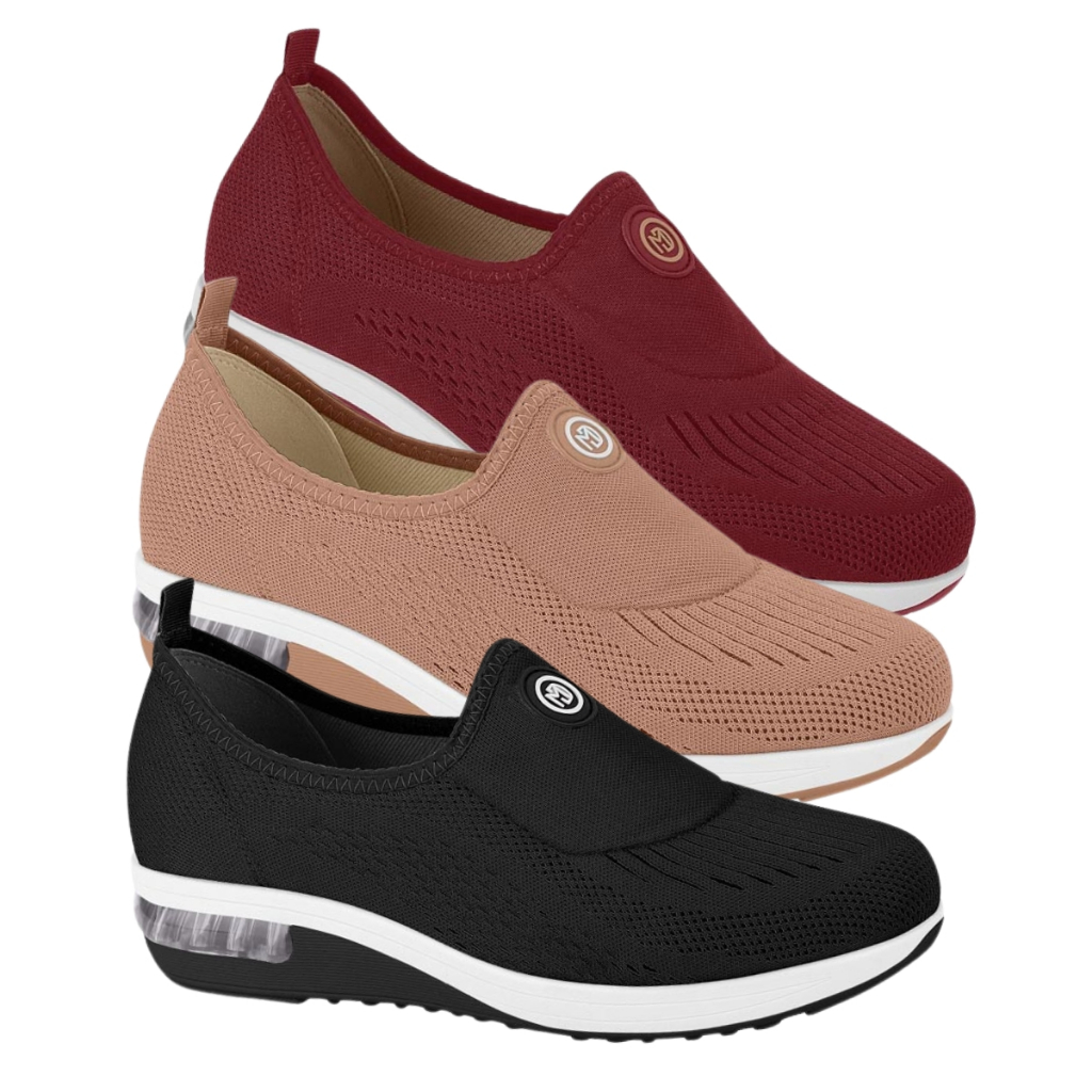 Tênis Modare Ultraconforto Ortopédico Slip On Feminino Amortecedor Gel