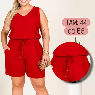 Conjunto Social Plus Size Feminino Short e Blusa Premium