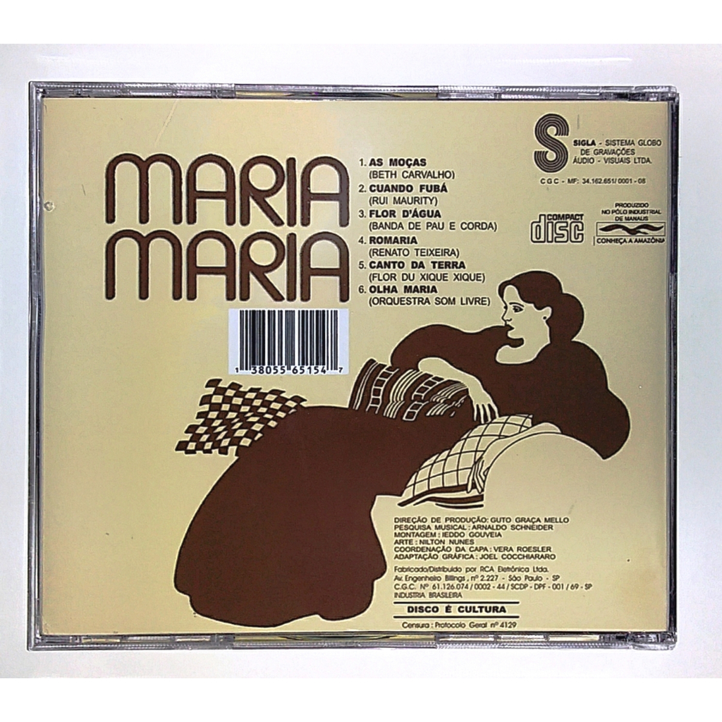Cd Maria Maria (1978) - Nacional e Internacional - REMASTERIZADO