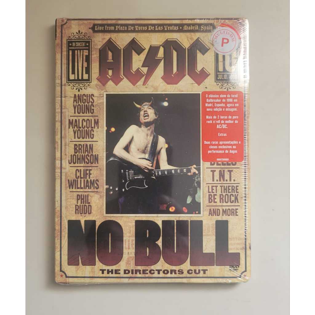 DVD AC/DC - No Bull The Directors Cut NOVO LACRADO | Shopee Brasil