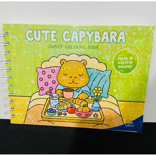Livro de Colorir Capivara Urso Coelho Estilo Bob Good em Oferta na Shopee
