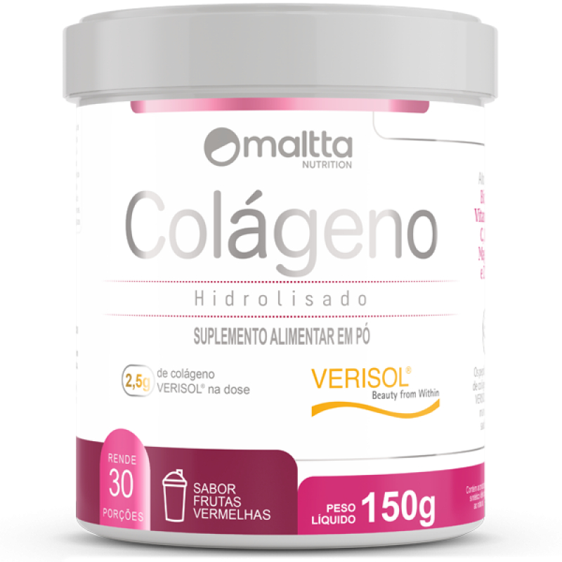 Colágeno Verisol Maltta + 10 tipos de vitaminas 150g | Shopee Brasil