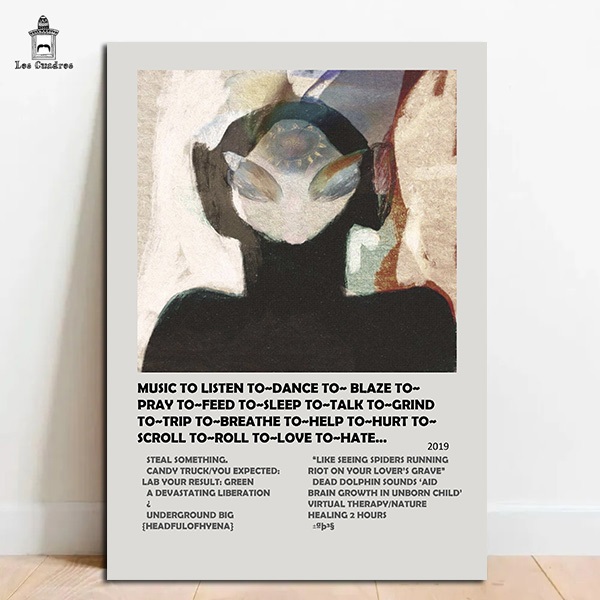 Placa Quadro Decorativo Bring Me The Horizon em MDF 28x20cm