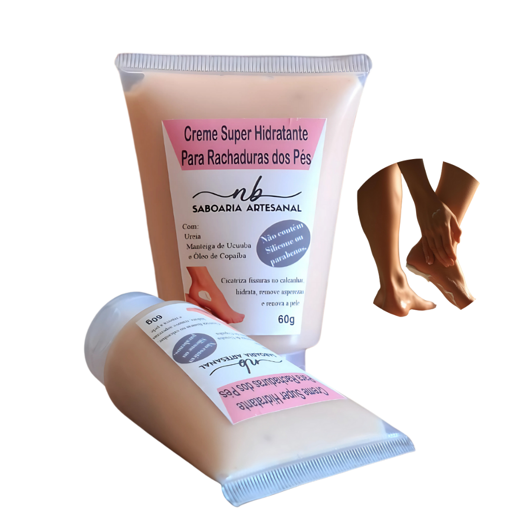 Creme Hidratante para Rachaduras e Fissuras dos Pés Hidrata Renova a ...