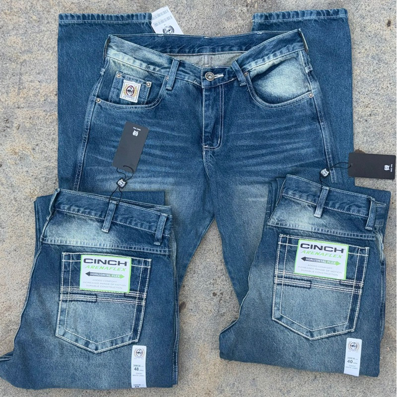 CALÇAS COUNTRY DA ARIATT MASCULINA JEANS GROSSO BALÃO LARGA CALCA CINCH ...