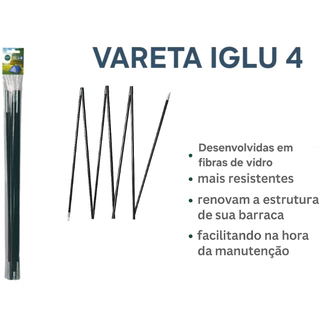 Kit reposição de varetas da barraca Iglu 4 pessoas MOR