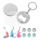 44mm Branco Pins E Bottons Chaves De Abridor De Garrafas 50 Kits Para Mecolour Máquina De Button