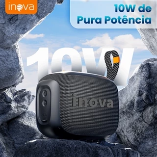 Caixa de Som Bluetooth Inova GO4 IP67, À Prova d'água, Autonomia de até 7 Horas Wireless Bluetooth 5.4 Speaker Portátil