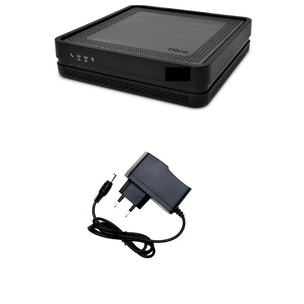 Roteador Fibra Óptica Onu Hgu Gpon Wi-Fi 5G e 2.4G com Fonte de energia ...