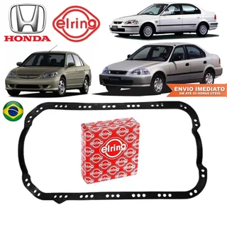 Junta do Carter Honda Civic 1.5 1.6 1.7 16v 1994 a 2006 Original Elring Com Nota Fiscal e Garantia