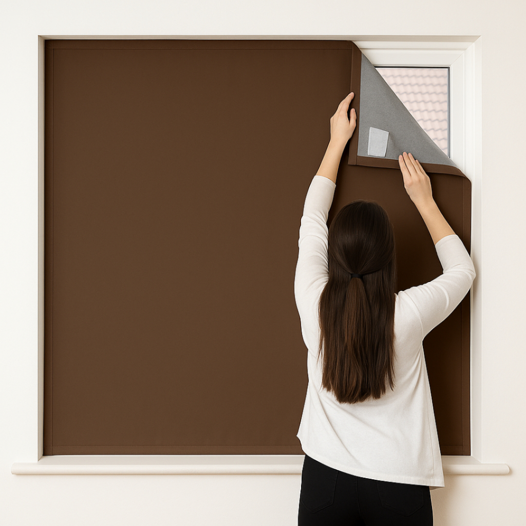 Cortina Painel 100% Blackout Janela Velcro Adesiva - Vila Flor | Shopee ...