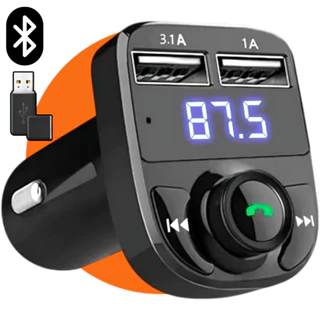 Adaptador Bluetooth Carro Universal Transmissor Carregador Fm 5.0 USB Áudio em Oferta na Shopee