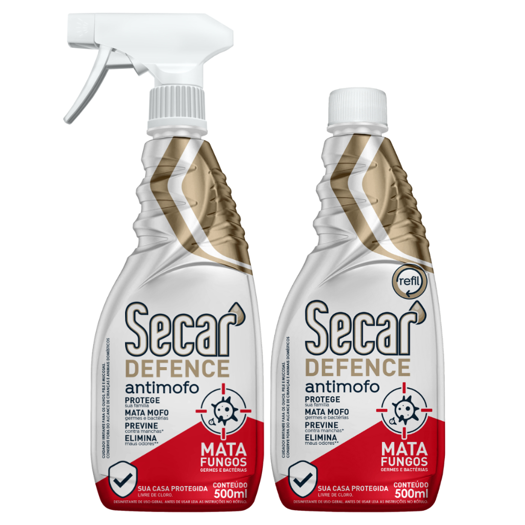 Kit Antimofo Secar Defence Liquido 500ml - Evita Mofo Anti Fungo ...