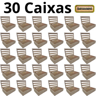30 Caixas de madeira pinus para cesta de café da manhã, dia dos namorados, pais, mães fms_madeirartt em Oferta na Shopee