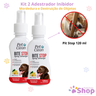 Spray Amargo Anti Mordida Cachorro |Bite Stop | Protege Pata, Móveis e Sapatos | 1 ou 2 Unidades