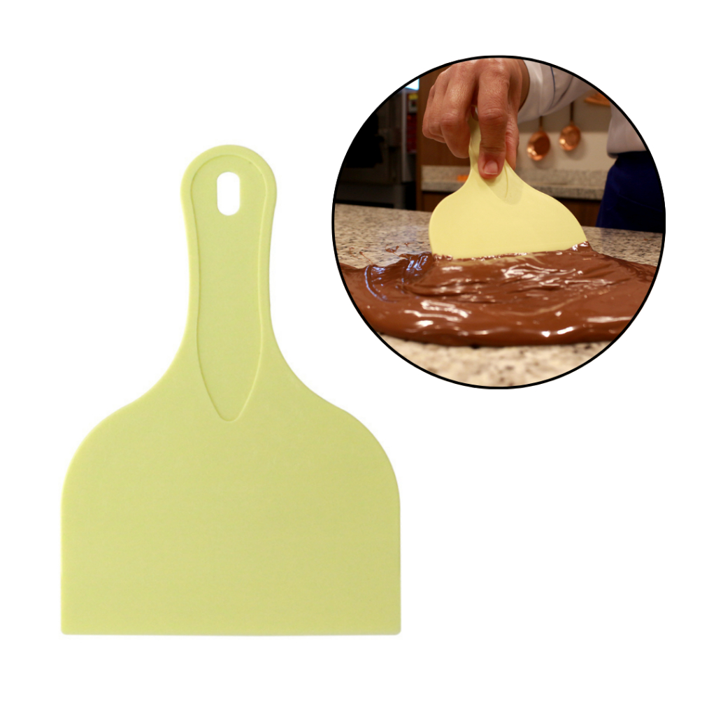 Espátula Para Temperar Chocolate Ganache Confeitaria Prática